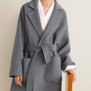 Mango wool blend coat